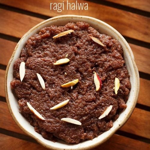 ragi halwa recipe, nachni halwa recipe