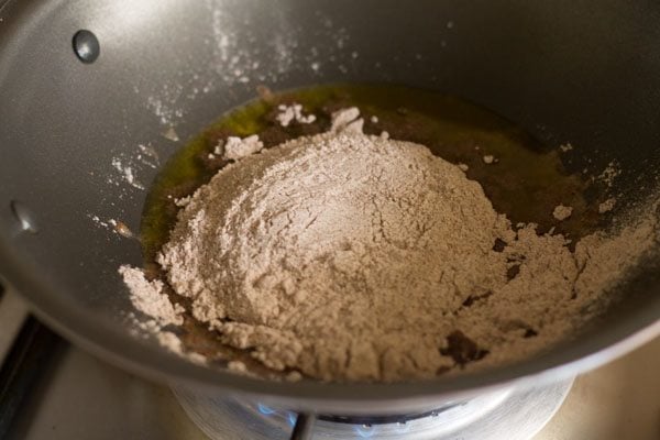 ragi flour added to ghee
