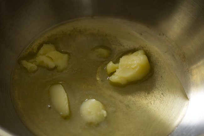 ghee in a pan