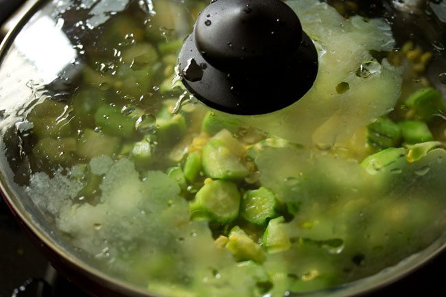 making ridge gourd bhaji recipe