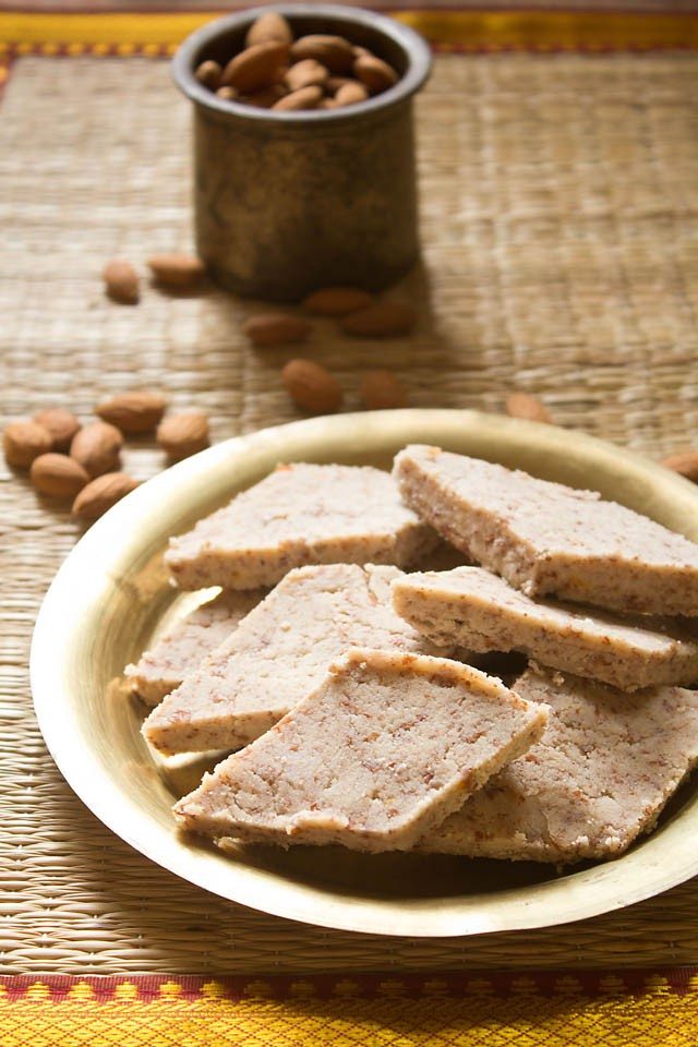 almond halwa recipe