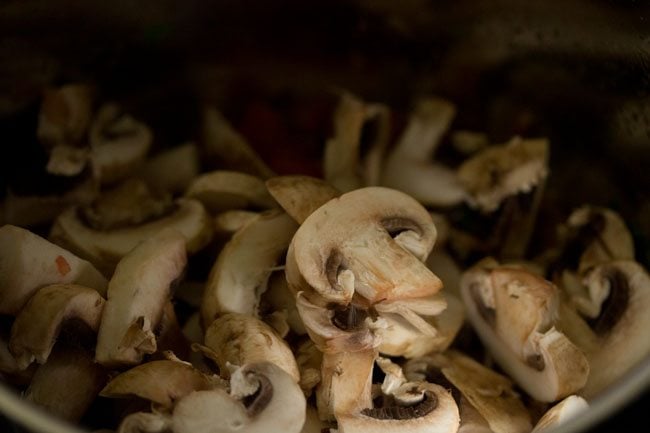 mushrooms added
