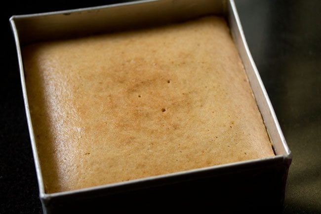 baked whole wheat cake in the pan