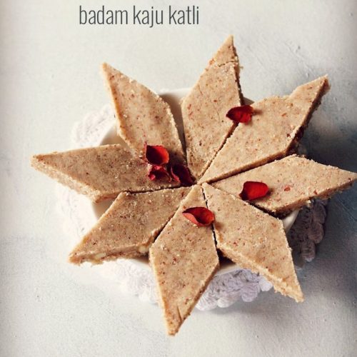 badam kaju katli recipe