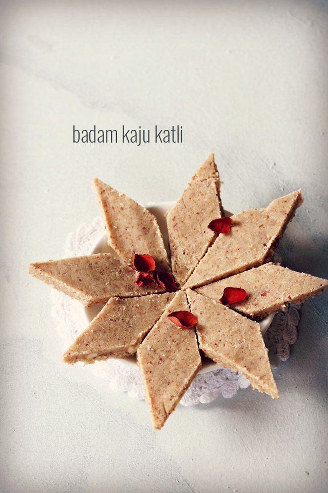 badam kaju katli recipe