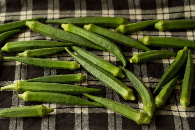 okra for bendkaya pulusu recipe