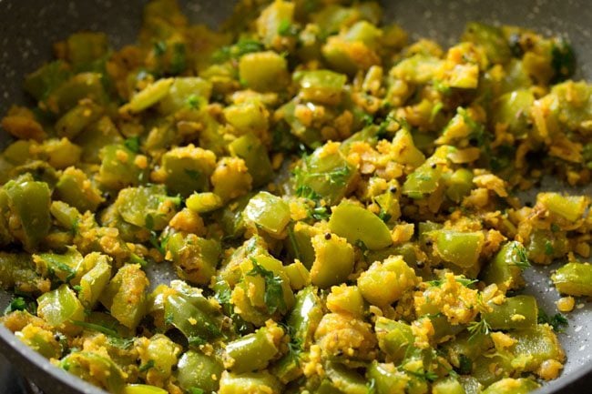 Capsicum Besan Bhaji, Shimla Mirch Besan