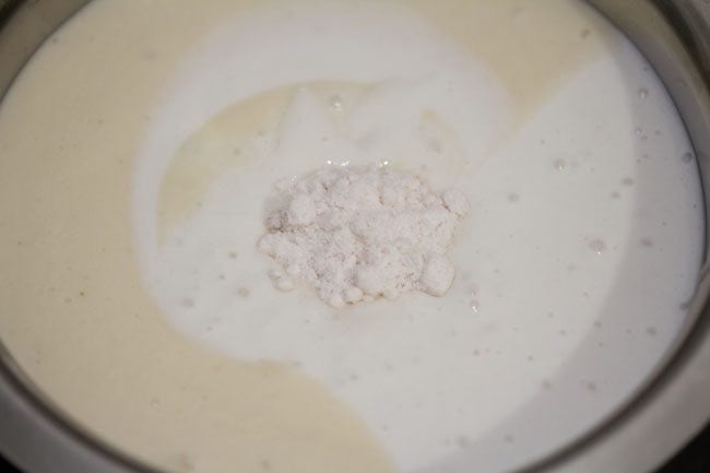 rock salt added to the batter mixture. 