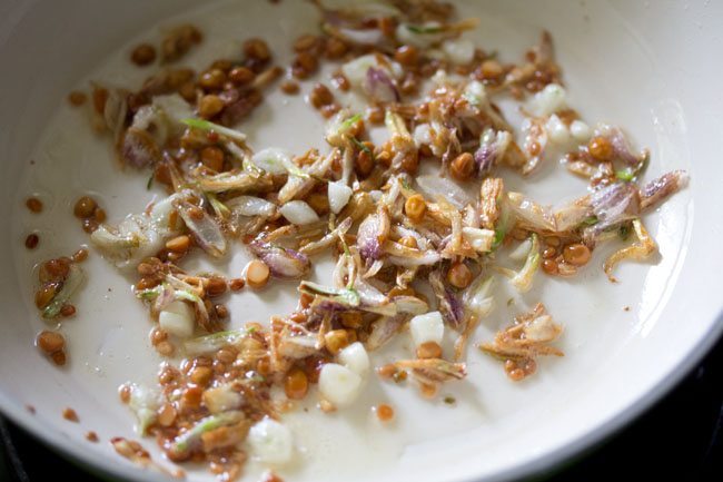 chopped garlic added to the onion mixture. 