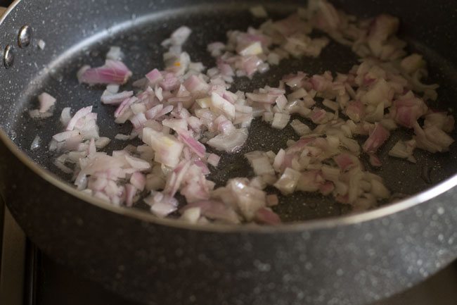 sauteing onions 