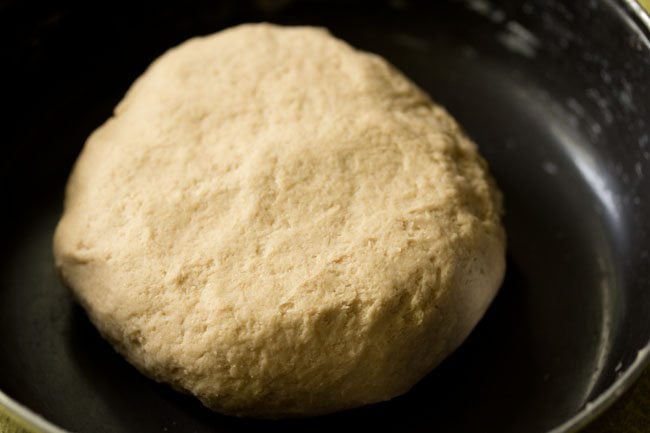 smooth and soft dough kneaded for making litti. 