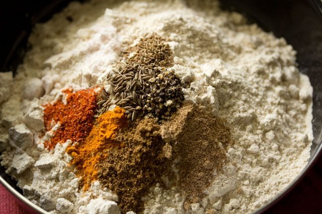 spices added to flour