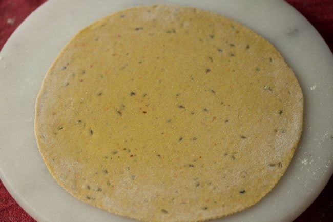 rolled paratha