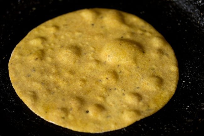 ghee applied on paratha