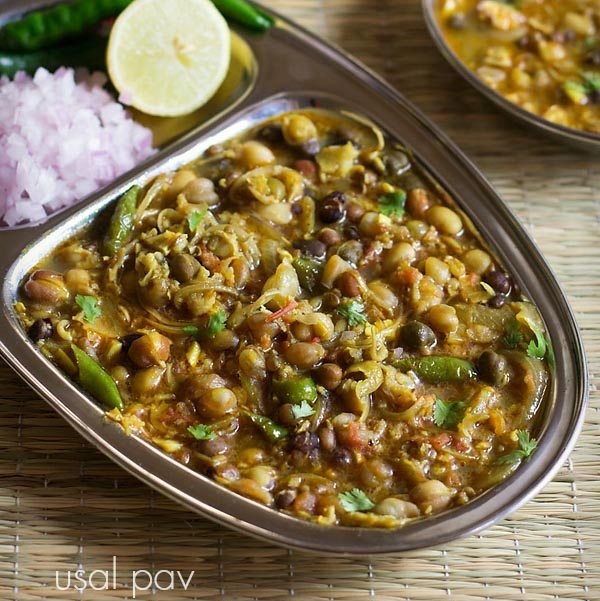 mixed sprouts usal recipe, how to make mixed sprouts usal recipe