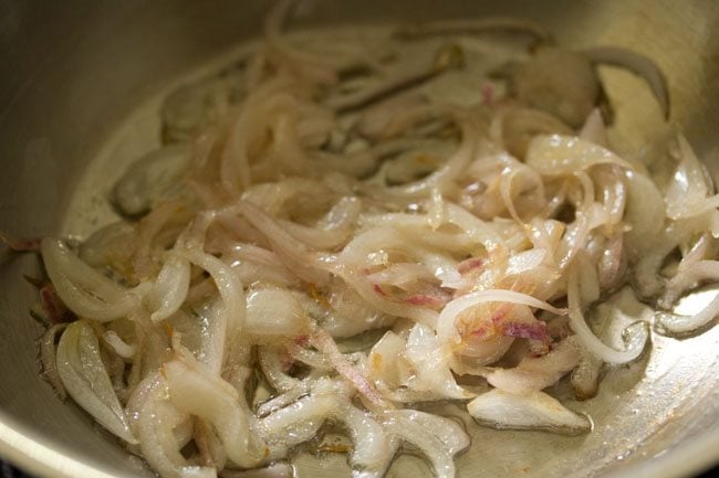 sauteing onions 