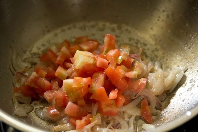 chopped tomatoes added