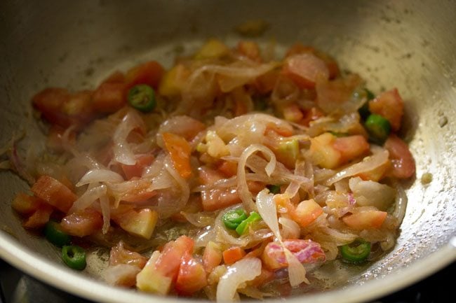 sauteing tomatoes