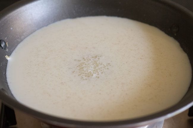 sugar mixed well in the milk-oats mixture.