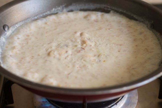 simmering oats kheer.
