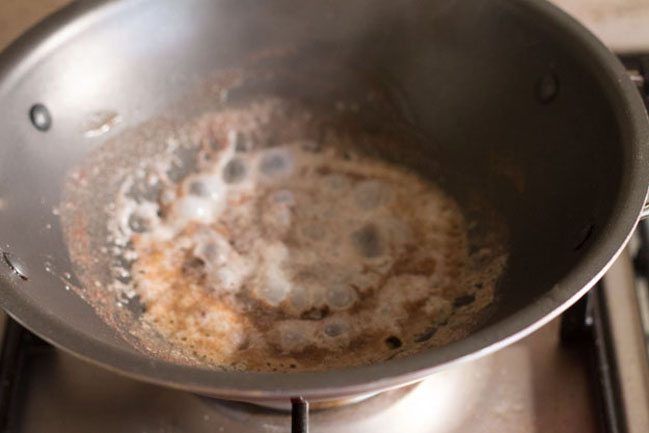 milk added and mixed with ragi flour. 