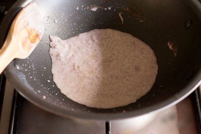 more milk added to the ragi flour. 