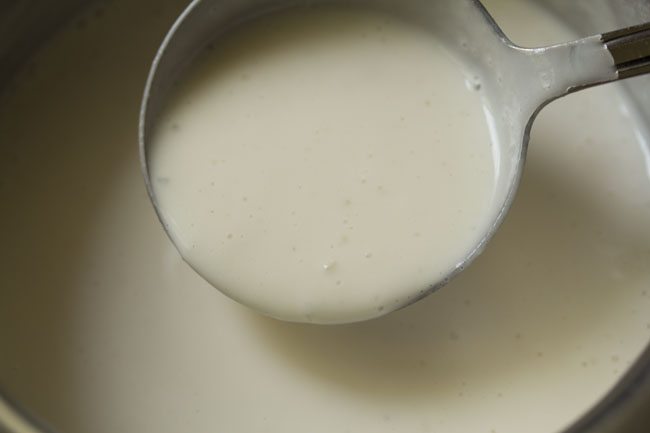 prepared sabudana dosa batter ready to be used. 