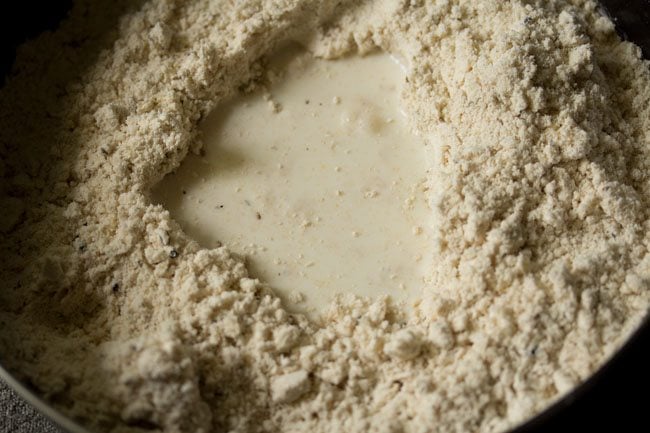 milk and flour mixture