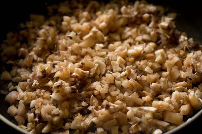 adding finely chopped mushroom stalks to the filling. 