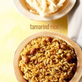 tamarind rice, puliyodharai recipe