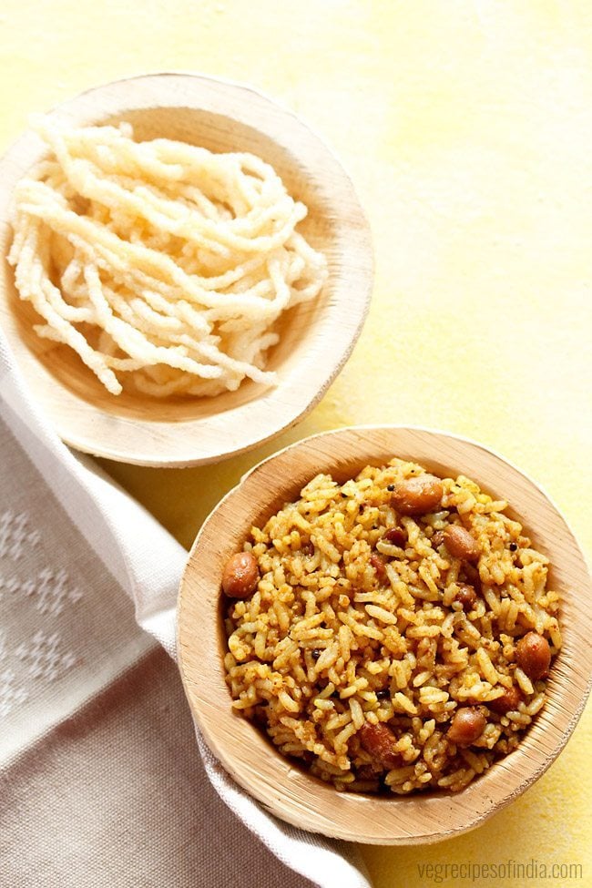 tamarind rice recipe, puliyodharai recipe