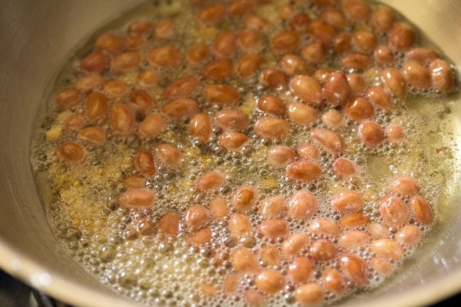 peanuts for preparing tamarind rice recipe