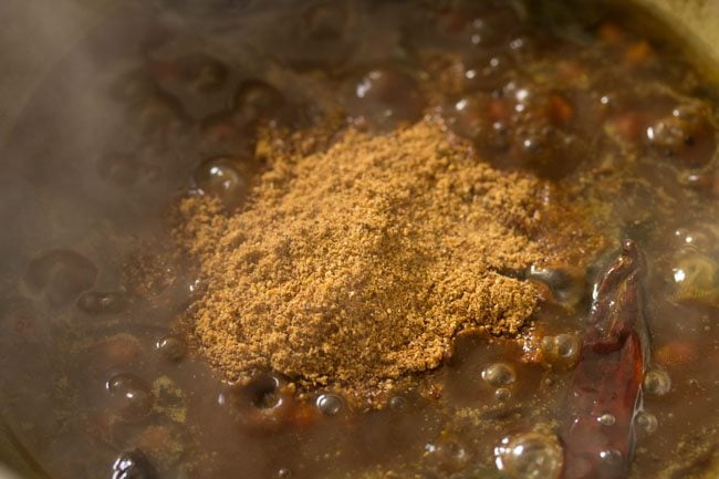 spice powder for tamarind rice recipe