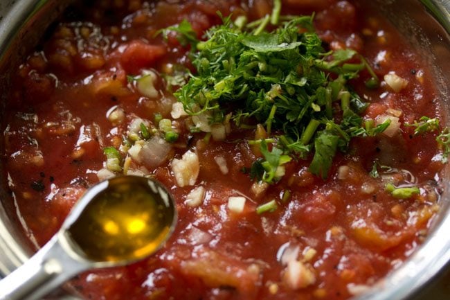 mustard oil to make tomato chokha