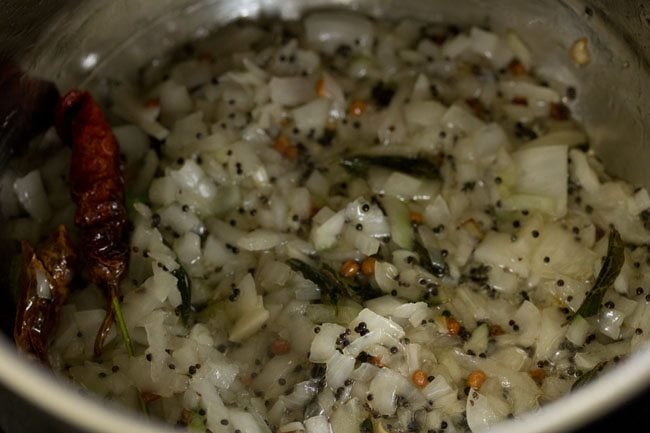 sautéing onions. 