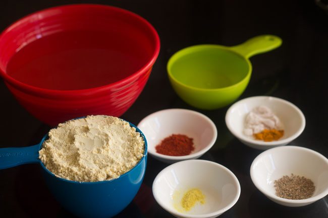 ingredients for sev recipe or karasev.