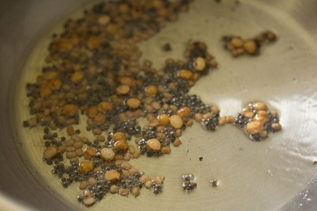 sautéing dals and mustard seeds. 