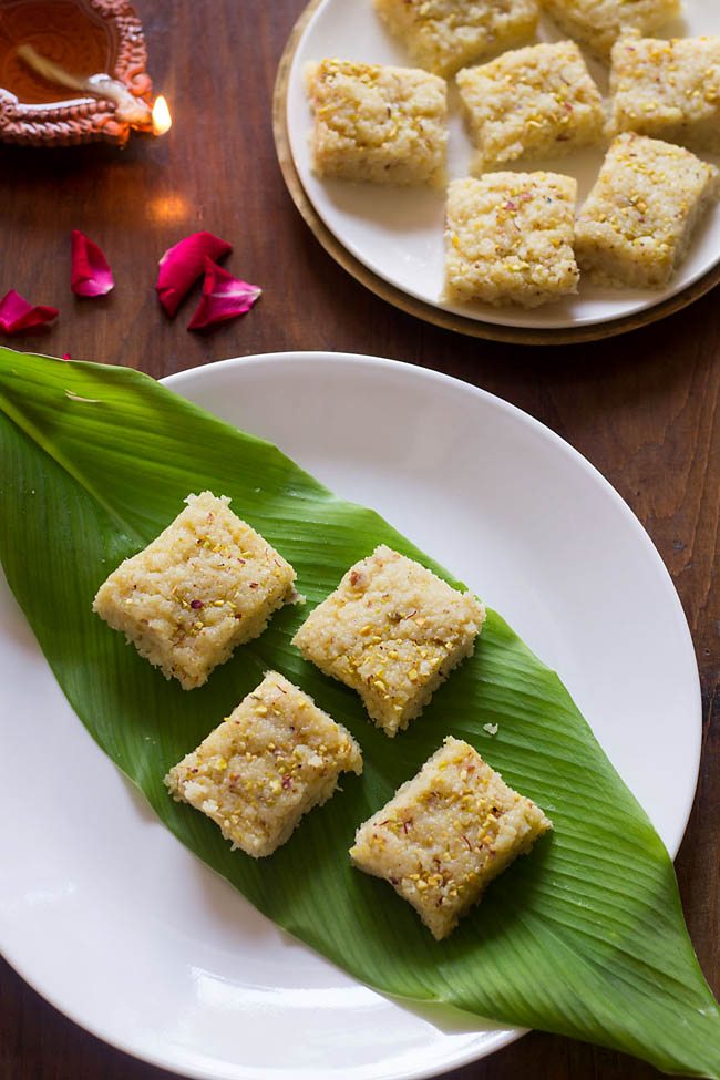 coconut barfi recipe nariyal barfi recipe how to make