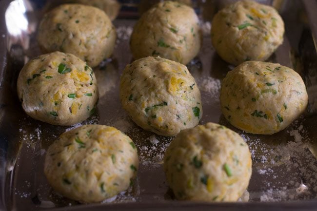 make small dough balls