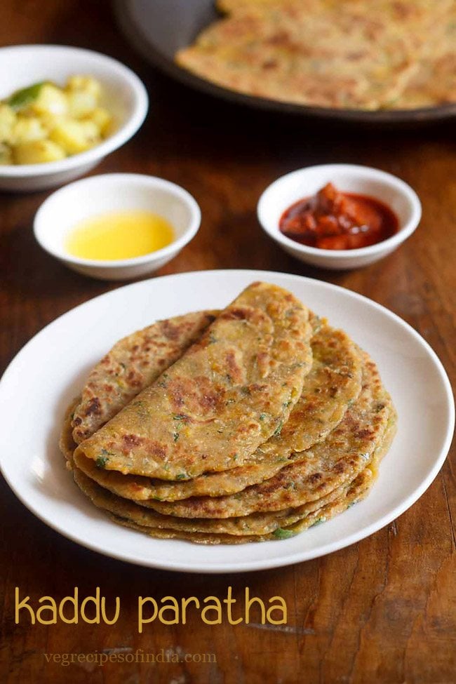 kaddu paratha recipe