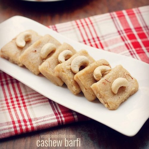 kaju barfi recipe, kaju burfi recipe