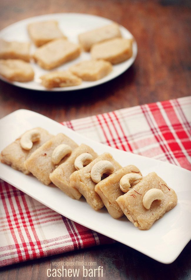 kaju barfi recipe