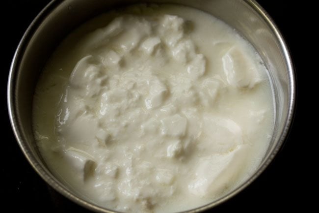 curd in a bowl