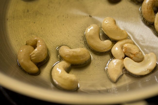 kaju for mtr style rava bhath recipe