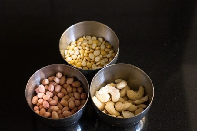 lentils and nuts in a bowl