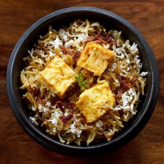 Pressure Cooker Paneer Biryani Image