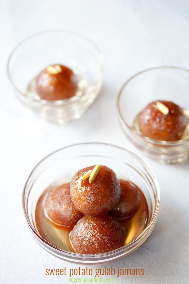 sweet potato gulab jamun recipe