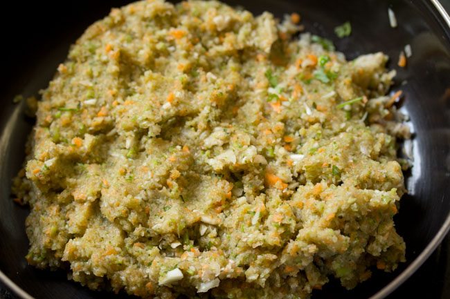 minced veggies to make veg kabab recipe