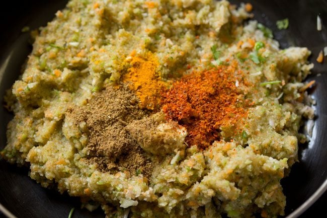 minced veggies to make veg kabab recipe