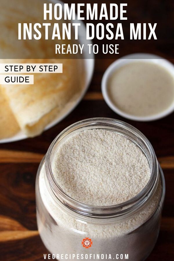 Homemade Instant Dosa Mix Flour (Ready to Use)
